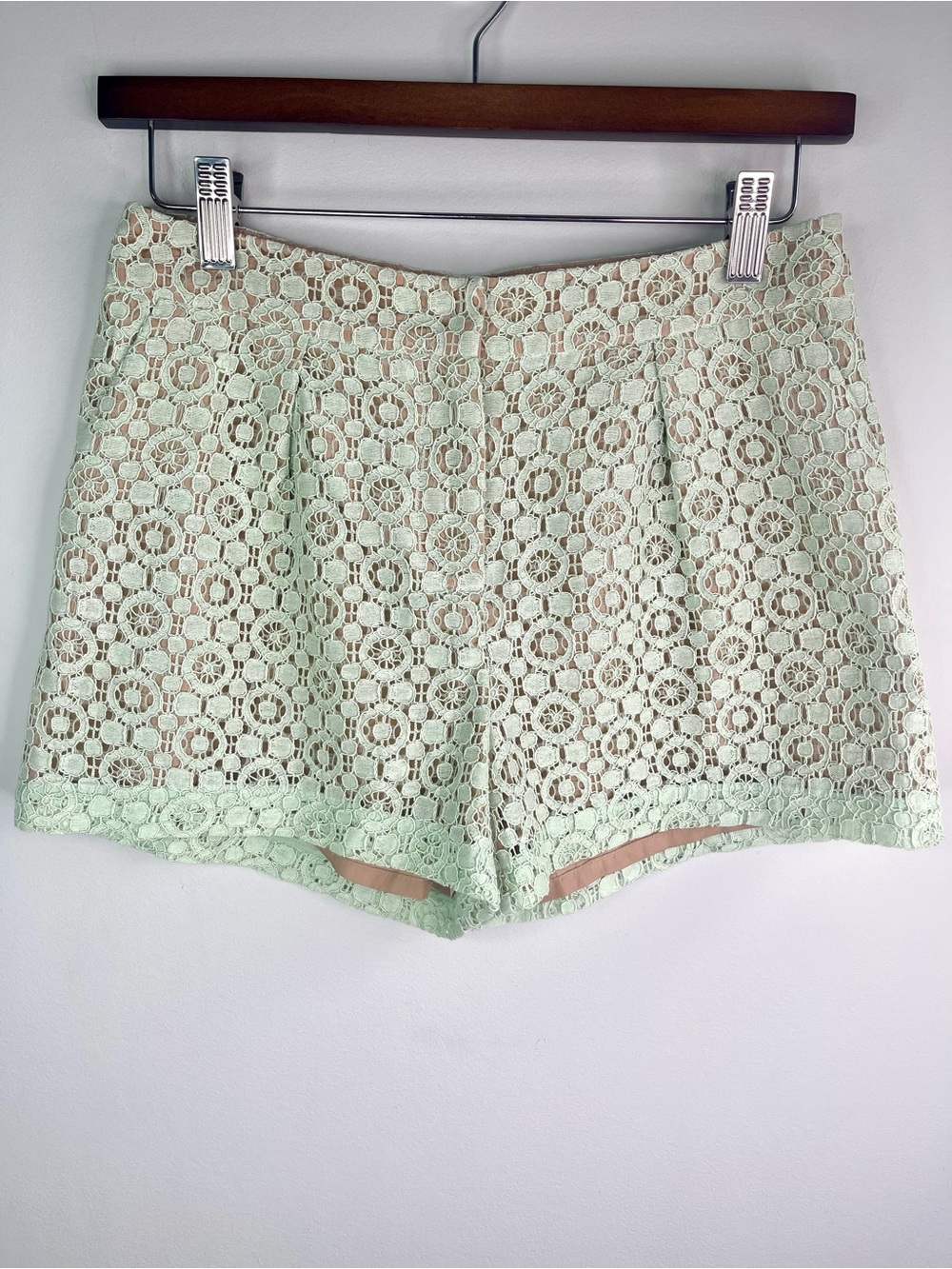 Victoria Beckham for Target Mint Lace Midrise Waist Shorts Size 2